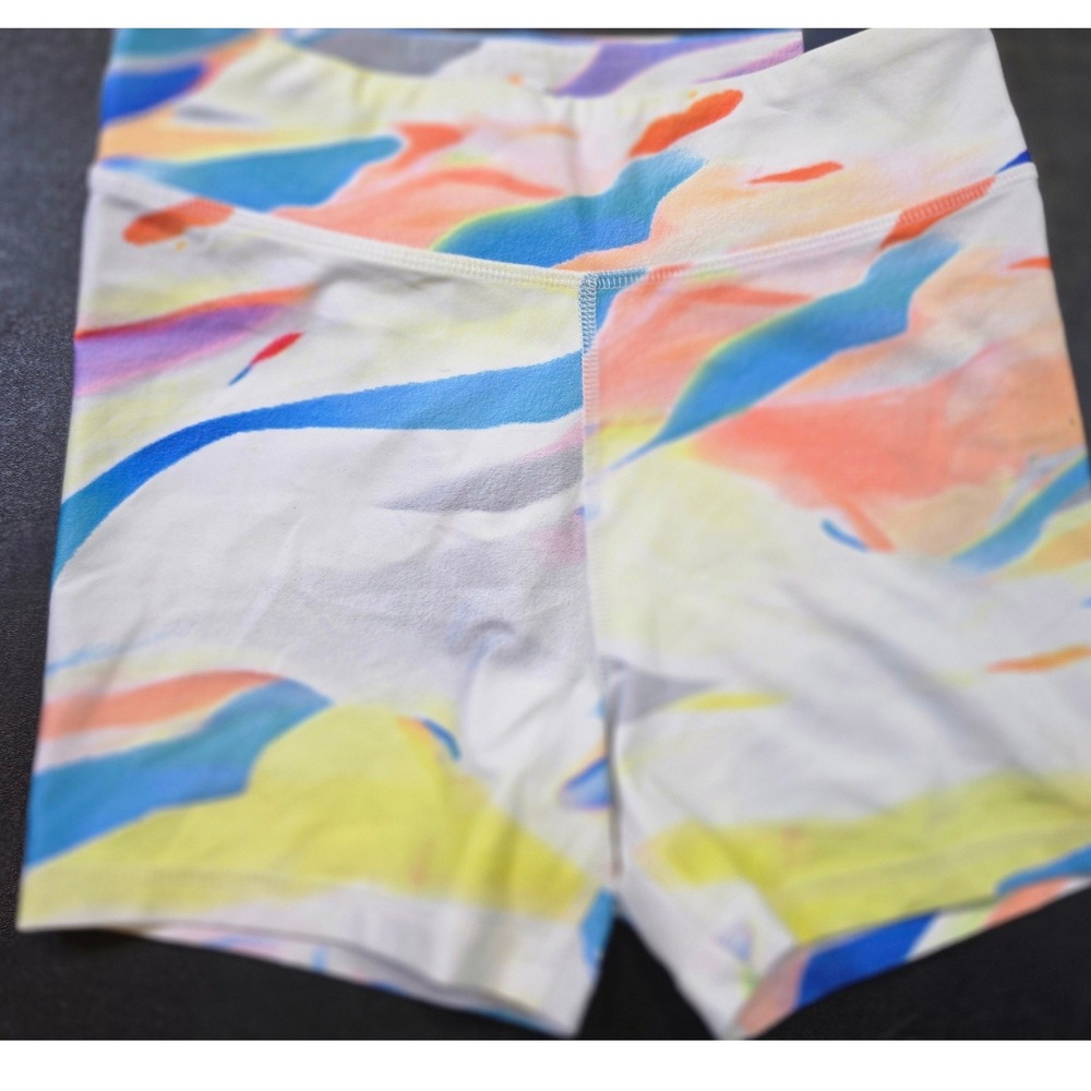 DSG Girls XL 16 Performance Mid Rise Shorts Summer Watercolor Multi Color